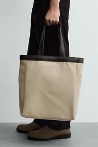 COTTON FABRIC SHOPPER