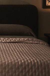 ÉDREDON SATIN UNI NŒUDS