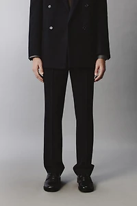 WOOL BLEND STRAIGHT FIT SUIT PANTS