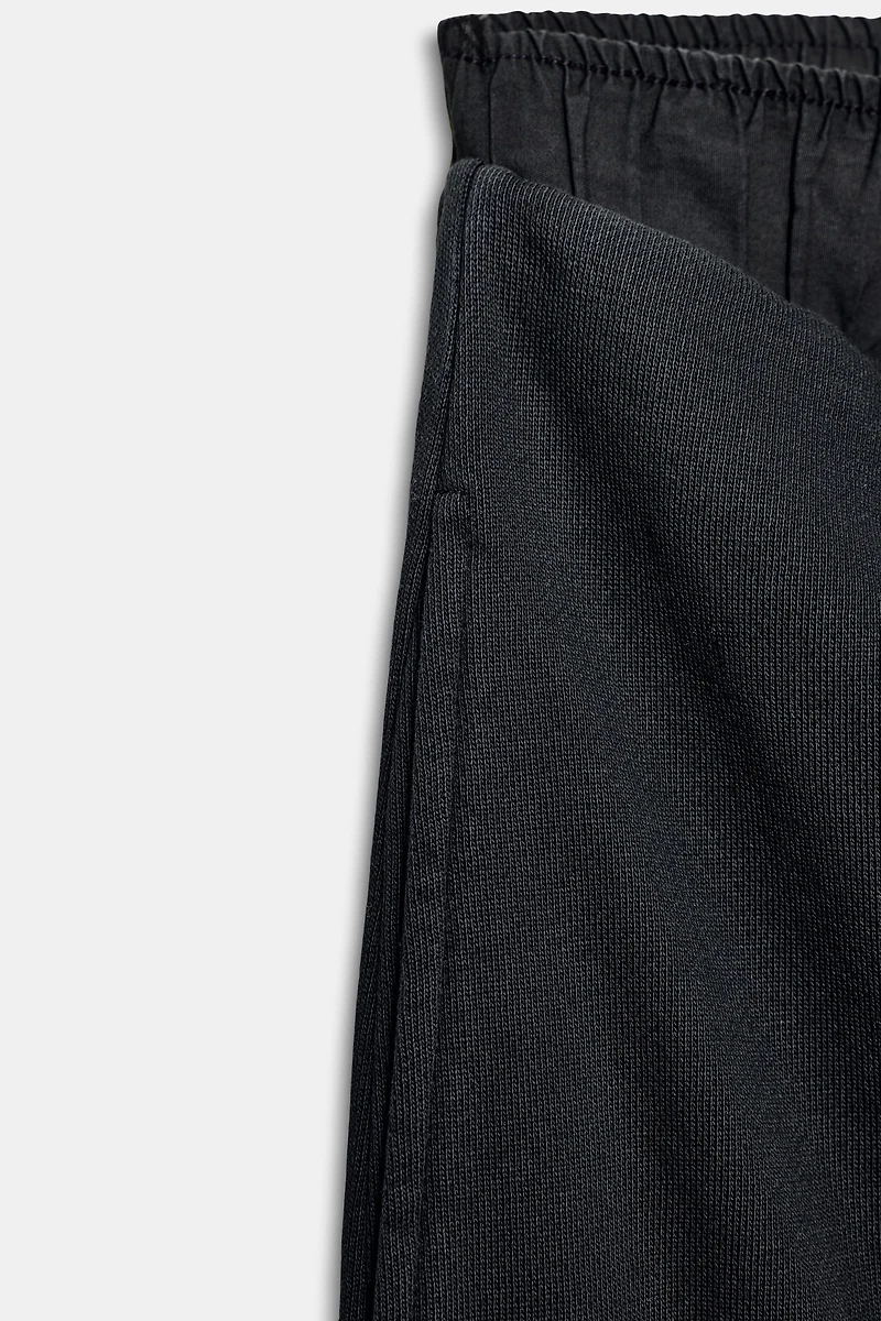 WASHED EFFECT COMBINATION PANTS