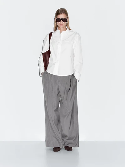 Chemisier 100 % coton couture apparente