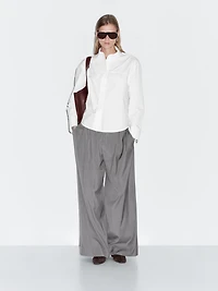 Chemisier 100 % coton couture apparente