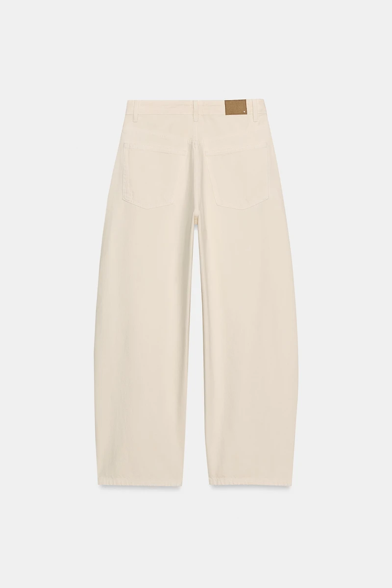 TRF MID-RISE BAGGY BALLOON JEANS