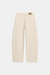 TRF MID-RISE BAGGY BALLOON JEANS