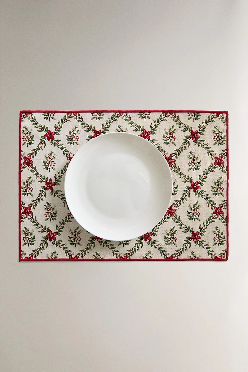 CHRISTMAS DIAMOND JACQUARD PLACEMAT