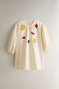 Kids' Embroidered Beach Dress
