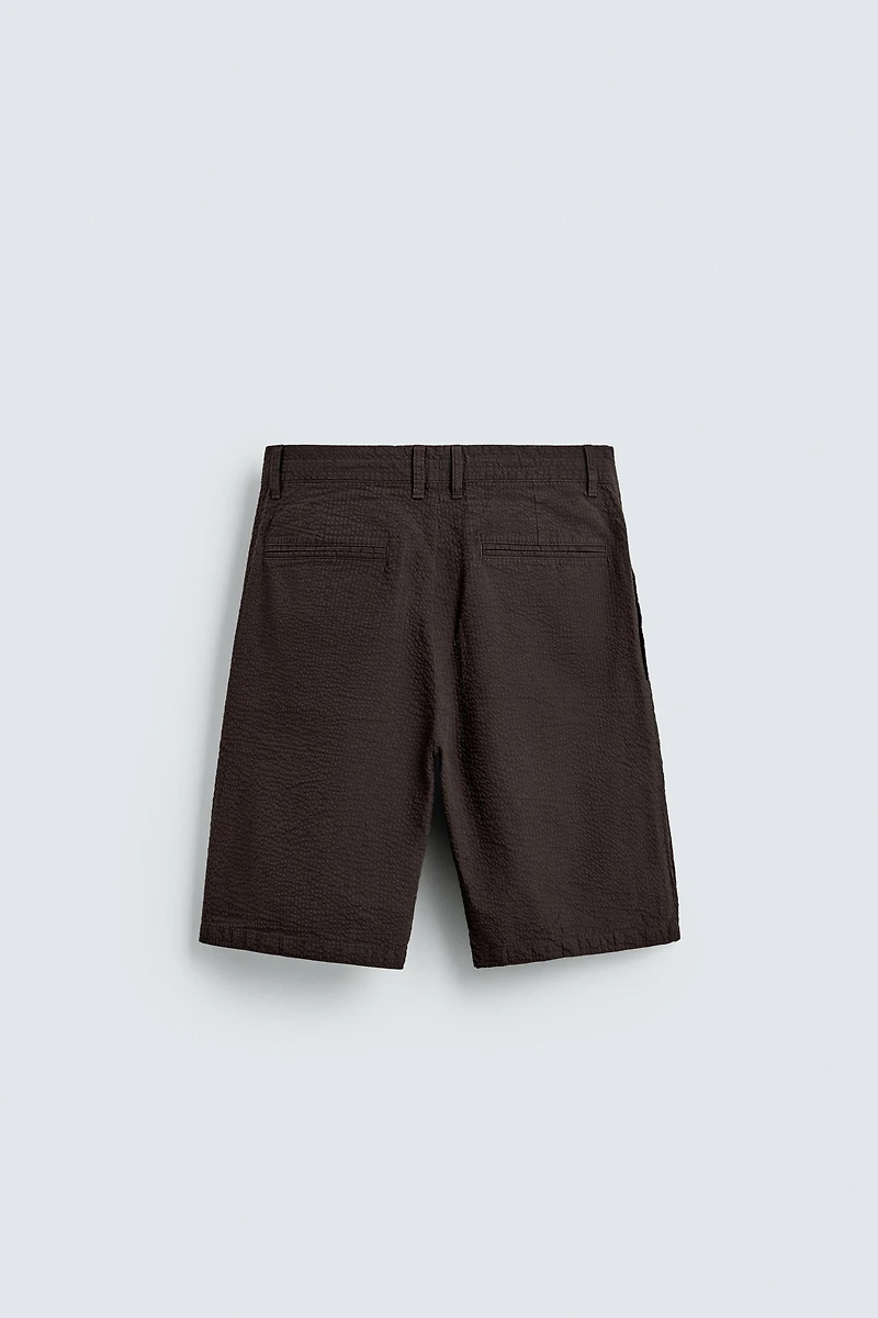 BERMUDA REGULAR FIT SEERSUCKER
