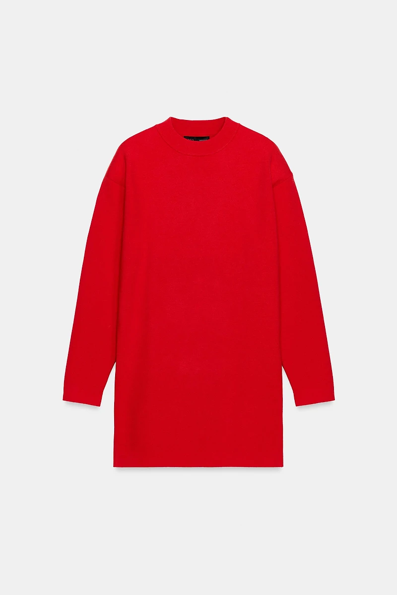 DROP SHOULDER KNIT DRESS