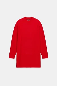 DROP SHOULDER KNIT DRESS