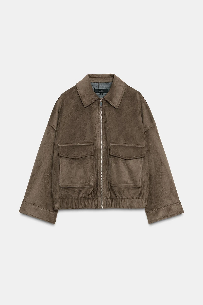 FAUX SUEDE JACKET