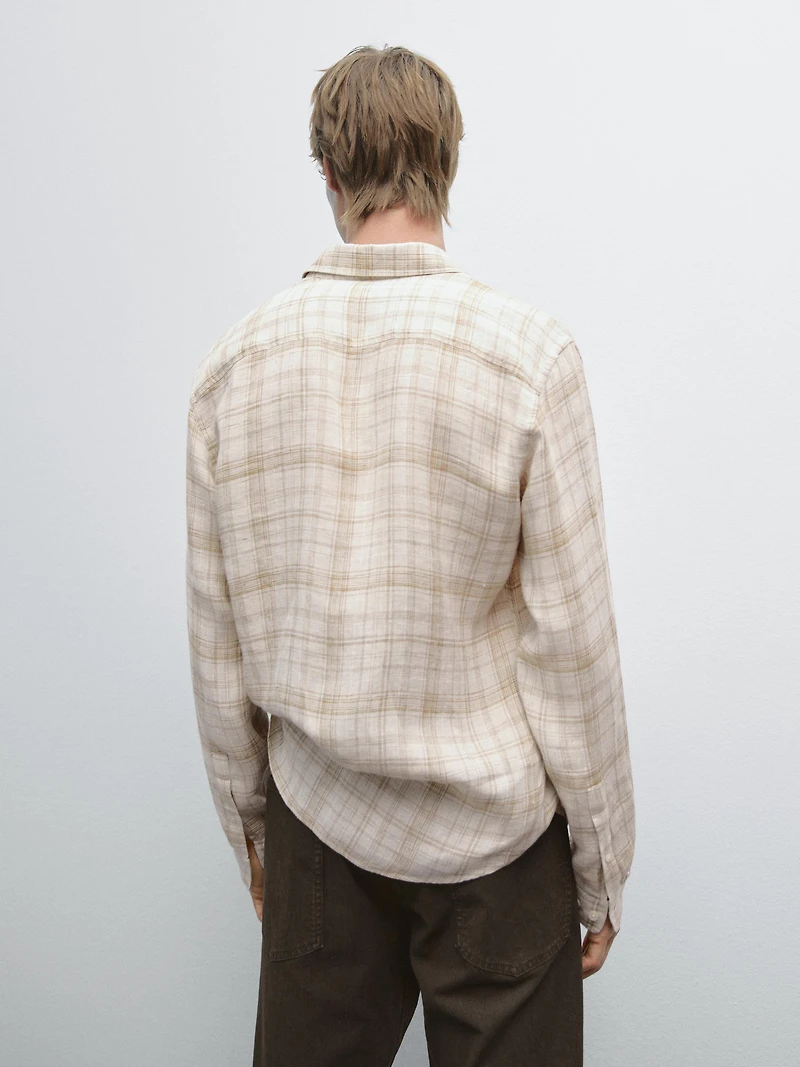 Regular fit check shirt