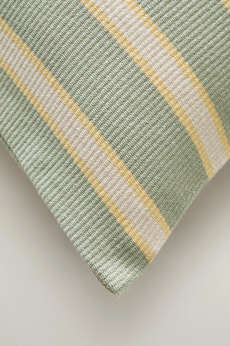 STRIPED THROW PILLOW COVER