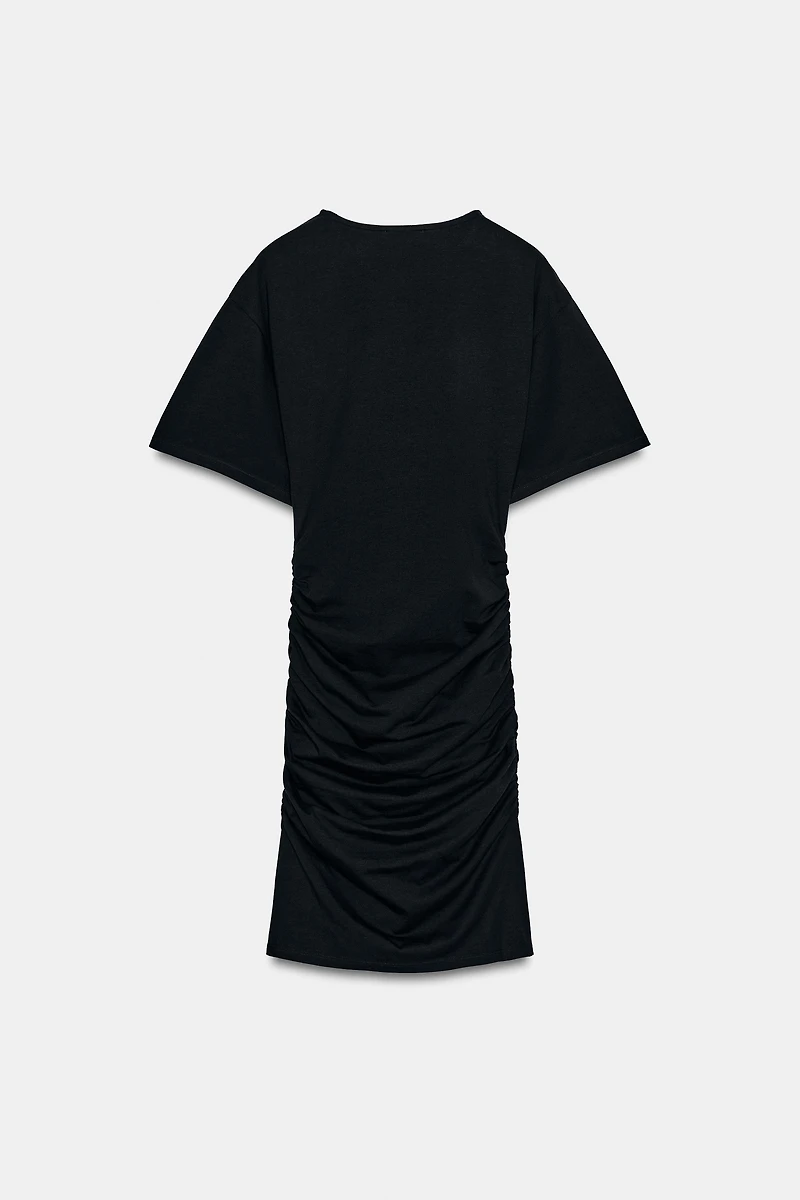 SHORT RUCHED DRESS