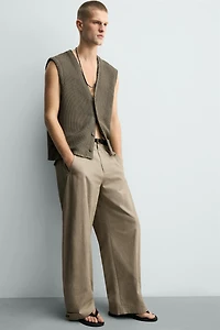 PANTALON COUPE DÉCONTRACTÉE À BAS AJUSTABLE