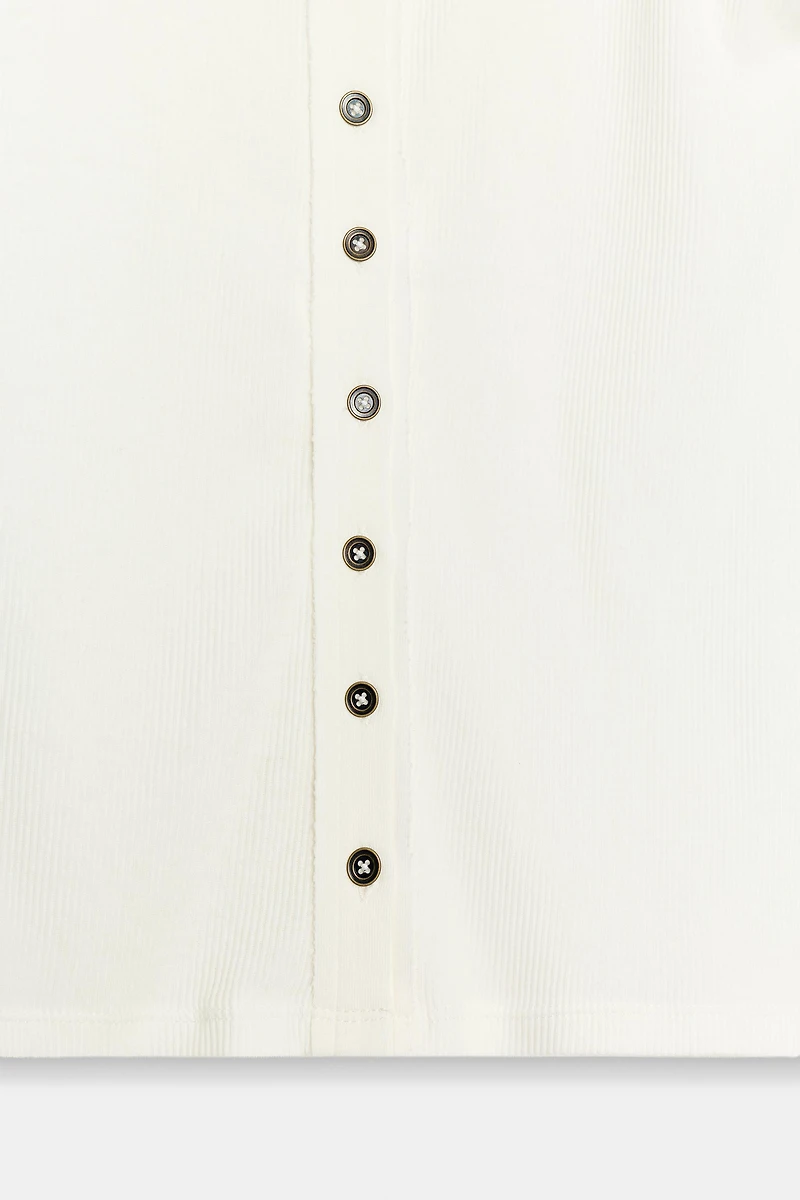 BUTTON PLACKET T-SHIRT