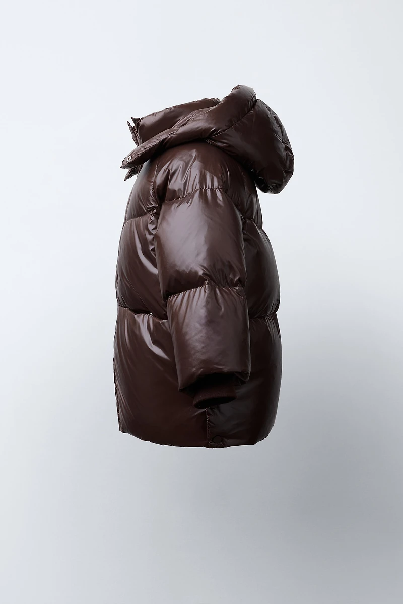 DOWN PUFFER COAT, WATER REPELLENT AND WIND RESISTANT