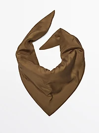 Bandana matelassé 100 % soie