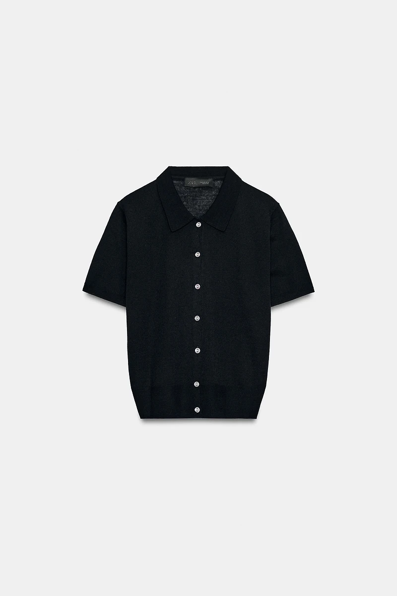 SHORT SLEEVE CARDIGAN
