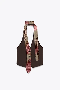 CHOKER TIE VEST TOP