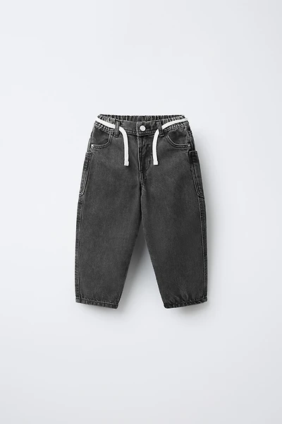 BAGGY JEANS WITH BELT