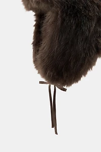 AVIATOR HAT WITH FAUX FUR