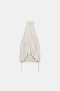 ZW COLLECTION PLEATED HALTER TOP
