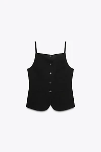 BUTTON TOP VEST
