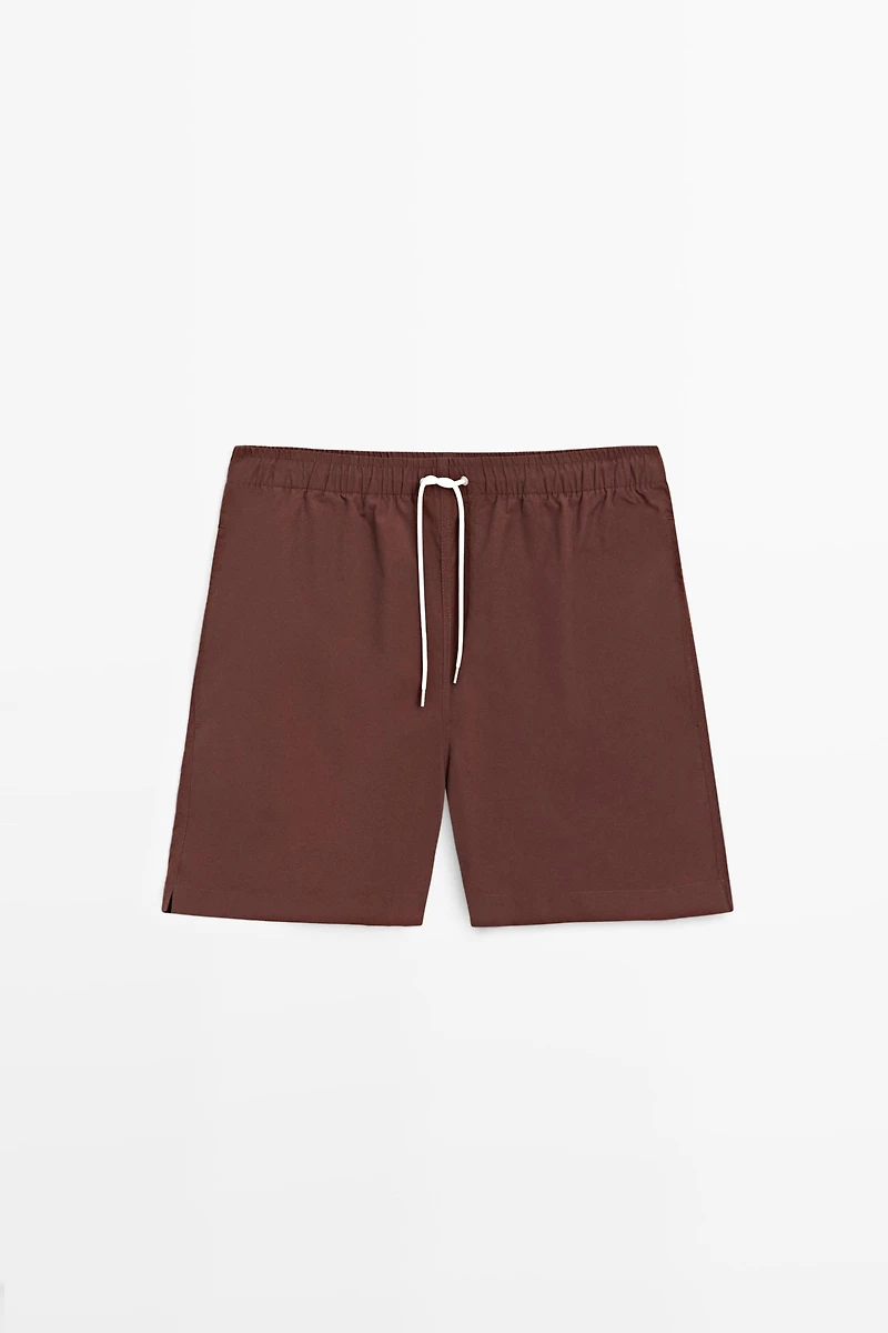 Solid Swim Trunks