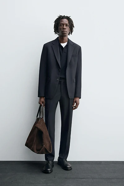 PANTALON DE COSTUME 100 % LAINE