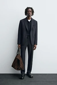 PANTALON DE COSTUME 100 % LAINE