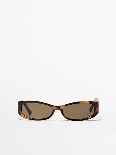 Small elongated sunglasses