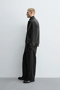 PLEATED BALLOON FIT PANTS