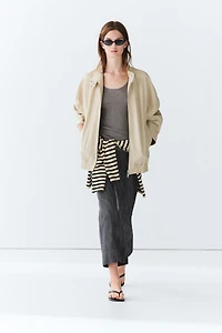 Pantalon flare cropped