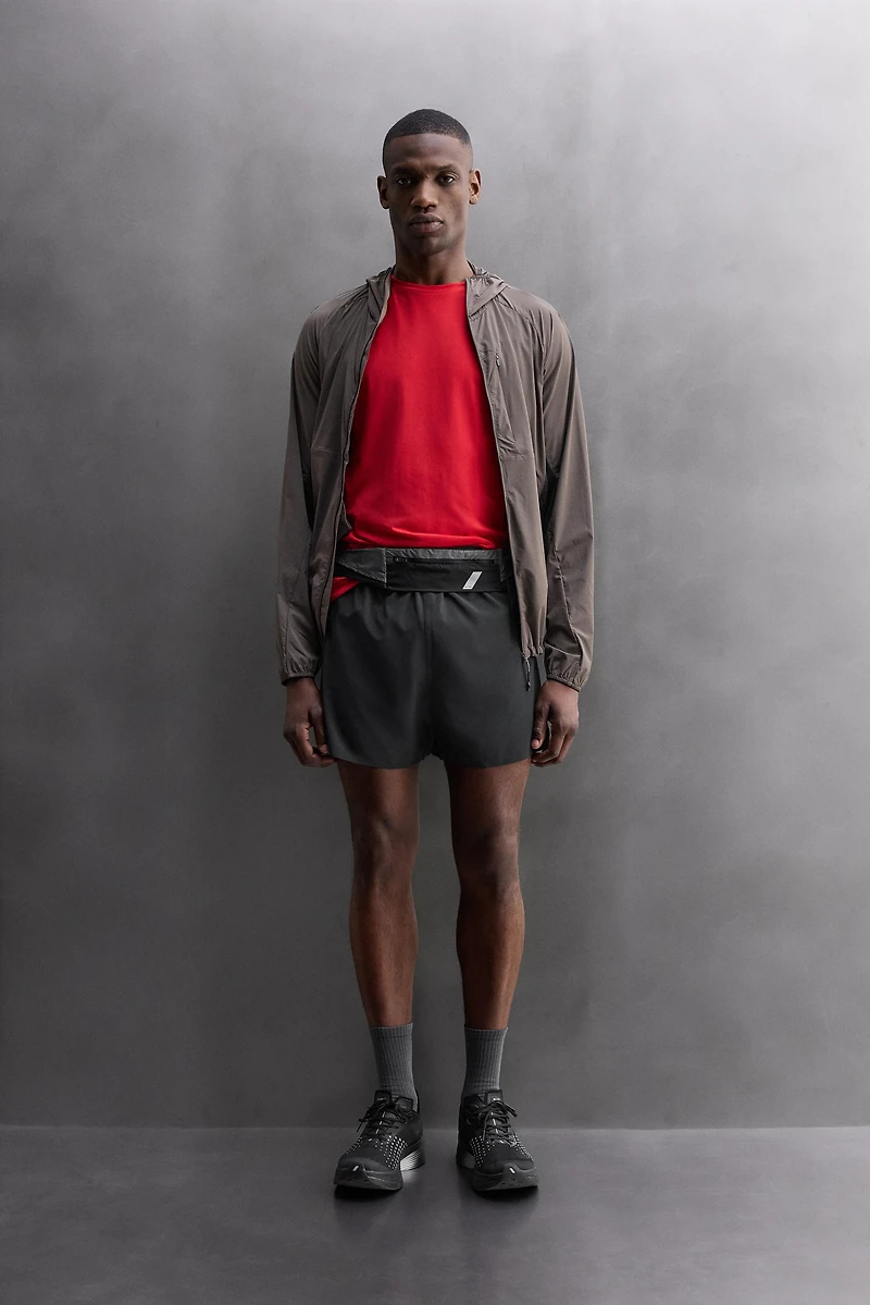 COLOR BLOCK RUNNING SHORTS