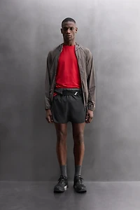 COLOR BLOCK RUNNING SHORTS