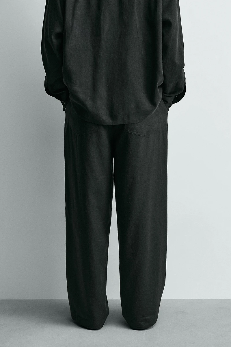 RELAXED FIT LINEN - VISCOSE PANTS