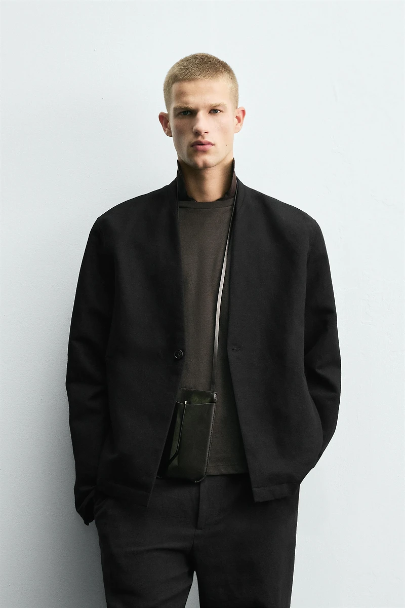 COTTON-LINEN SUIT BLAZER