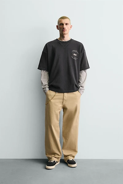 WASHED HORSES GRAPHIC SWEATSHIRT