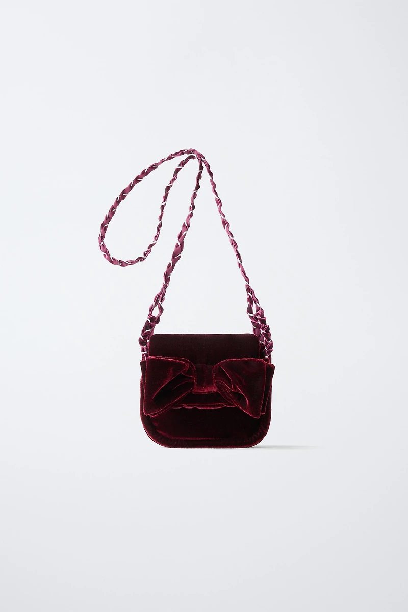 SAC BANDOULIÈRE NŒUD VELOURS