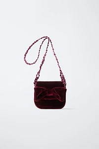 SAC BANDOULIÈRE NŒUD VELOURS