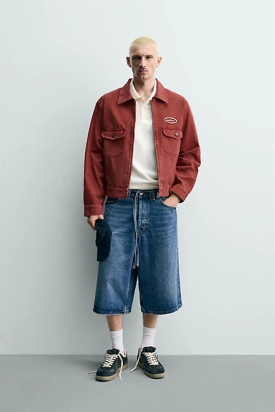 CROPPED FIT PATCH JACKET