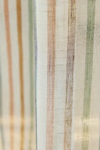 LOW OPACITY MULTICOLORED STRIPED CURTAIN