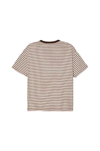 CROPPED STRIPED T-SHIRT