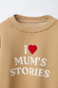 SWEAT IMPRIMÉ INSCRIPTION