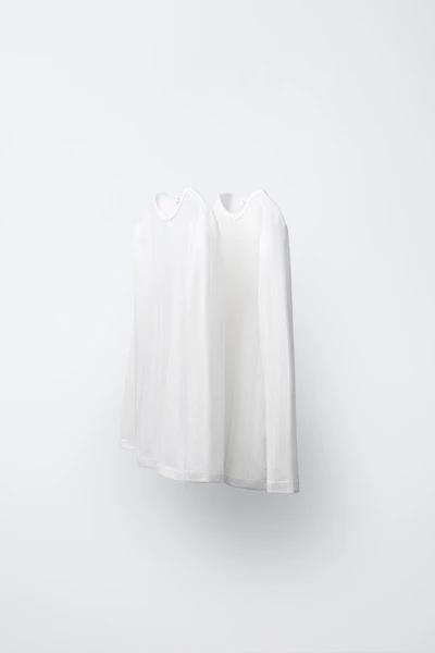 6-14 ANS/ LOT DE DEUX T-SHIRTS EN MAILLE POINTELLE