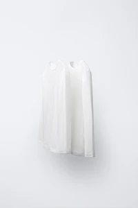6-14 ANS/ LOT DE DEUX T-SHIRTS EN MAILLE POINTELLE
