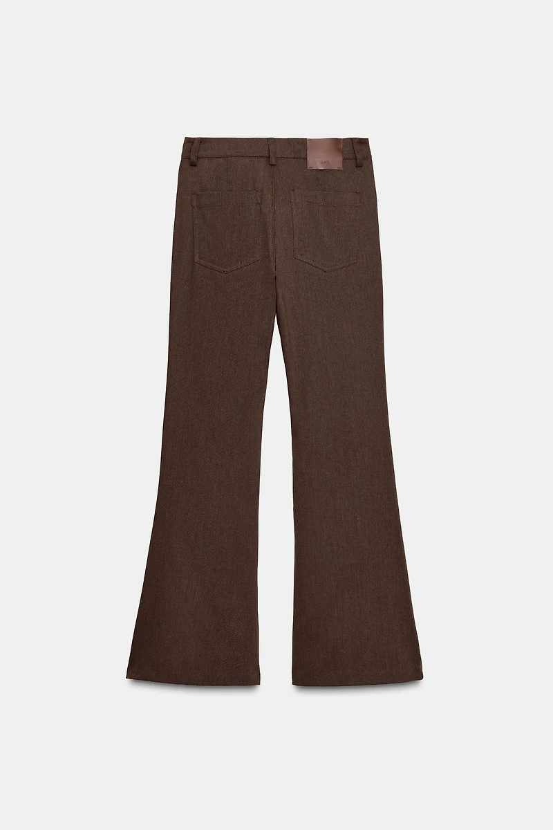 HIGH-WAISTED FLARE PANTS
