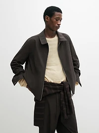 Total look cropped jacket