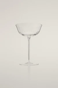 LINED GLASS COCKTAIL COUPE
