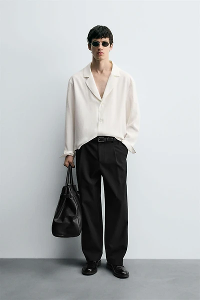 BOXY FIT FLOWY SHIRT